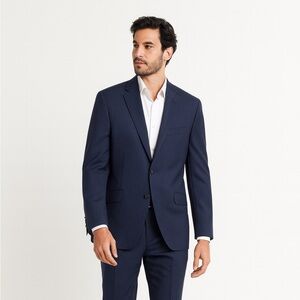 Ted Baker London Endurance Navy Pinstripe Suit Blazer Size L Made in Canada